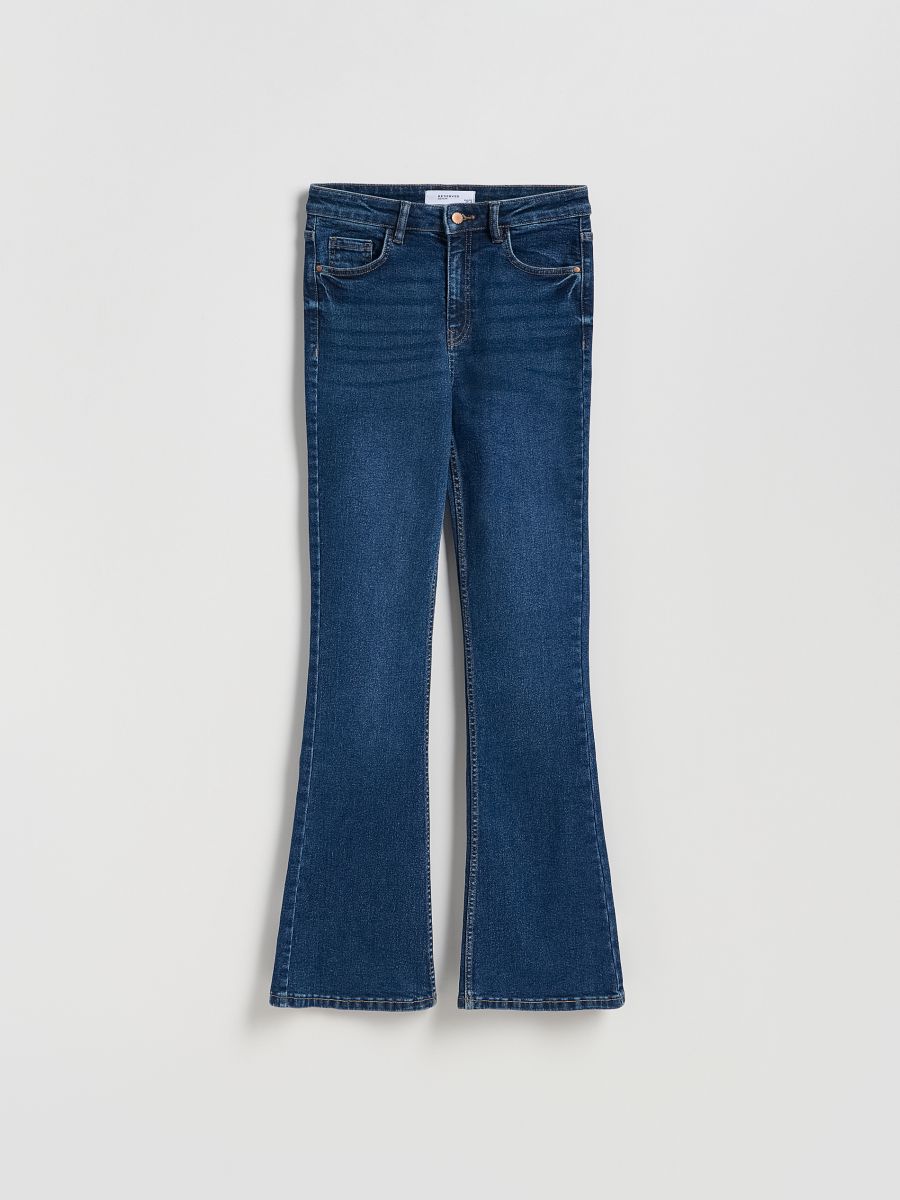 LADIES` JEANS TROUSERS - navy - RESERVED