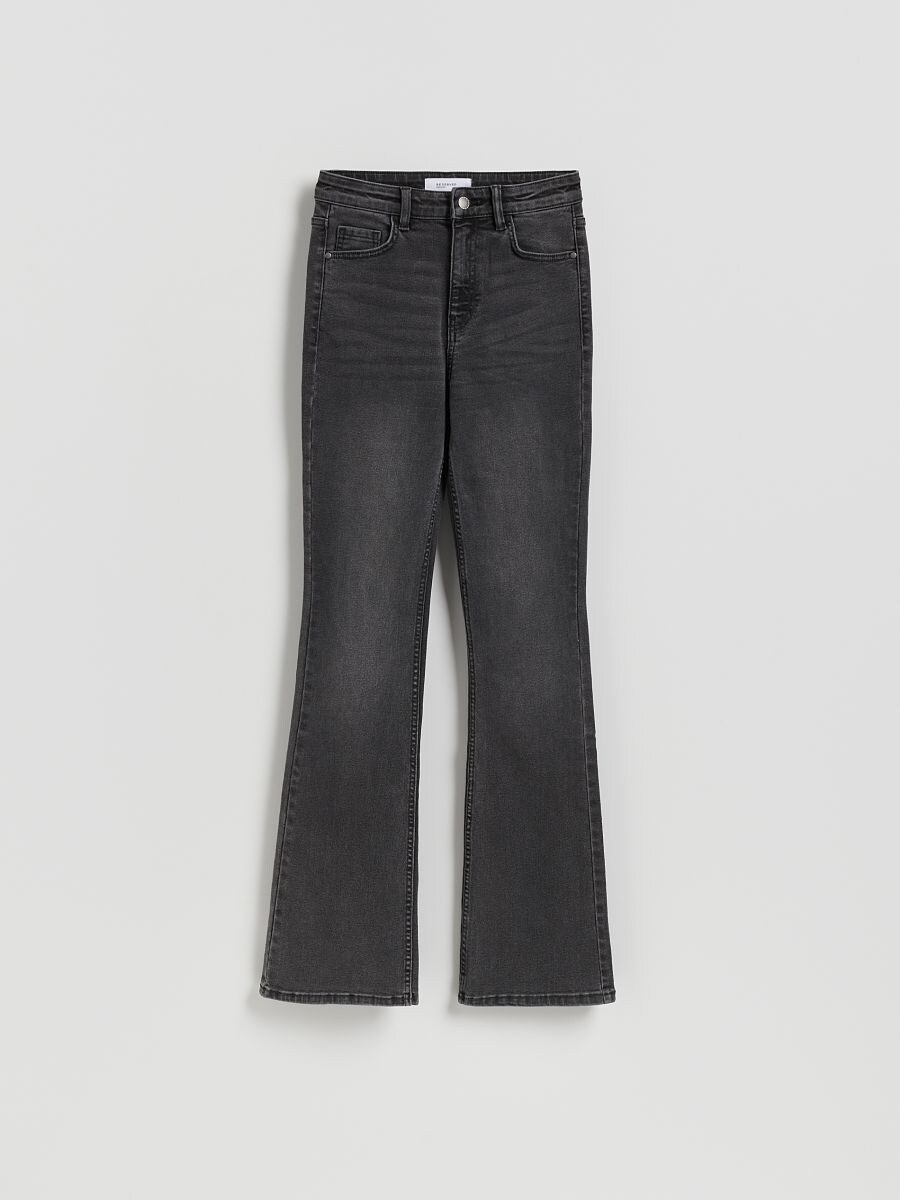 Blugi bootcut evazați - gri - RESERVED