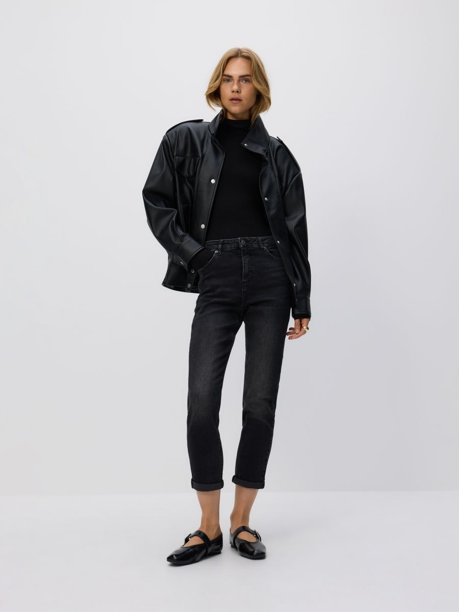 Boyfriend slim farmerke - sivo - RESERVED