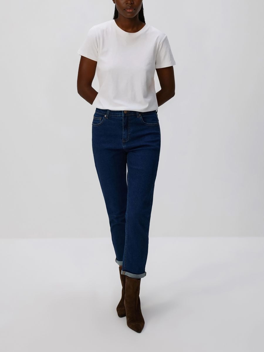 Boyfriend slim jeans - navy - RESERVED