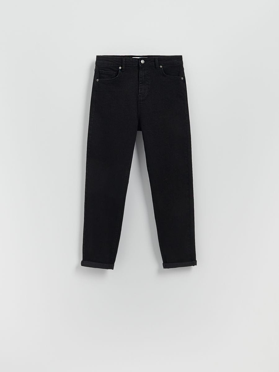 Boyfriend slim jeans - black - RESERVED