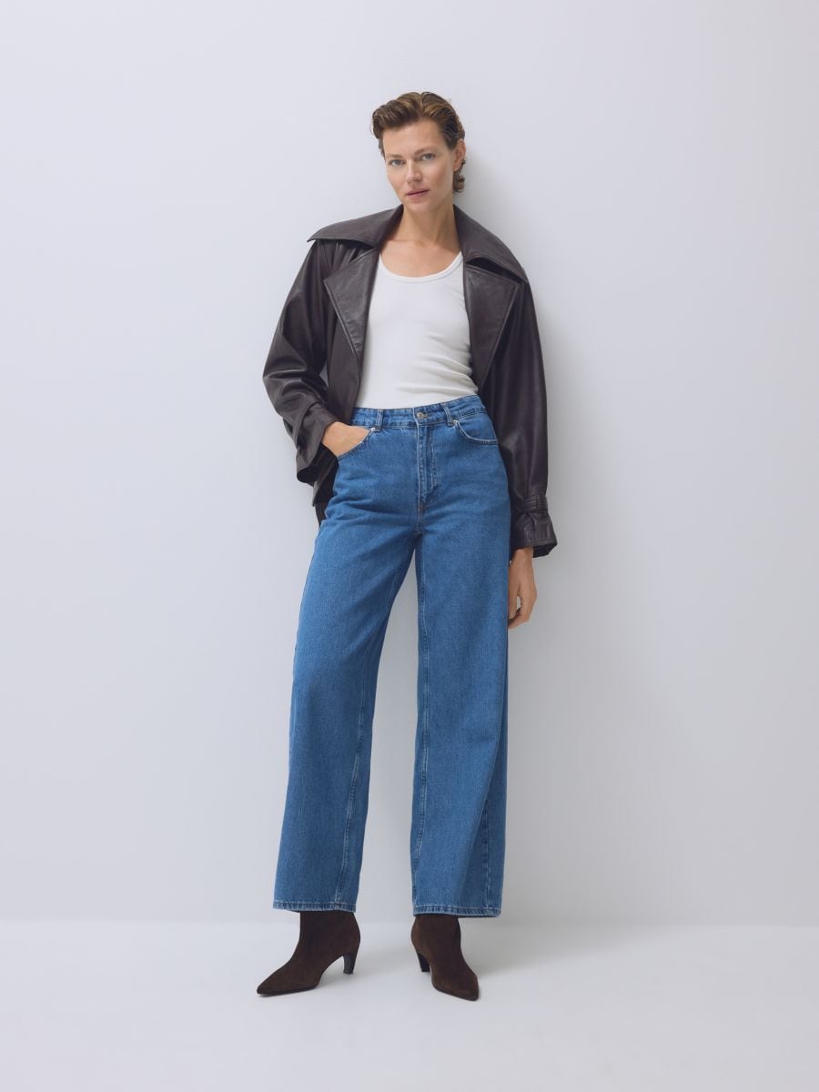 Jeans im Wide-leg-Fit - blau - RESERVED