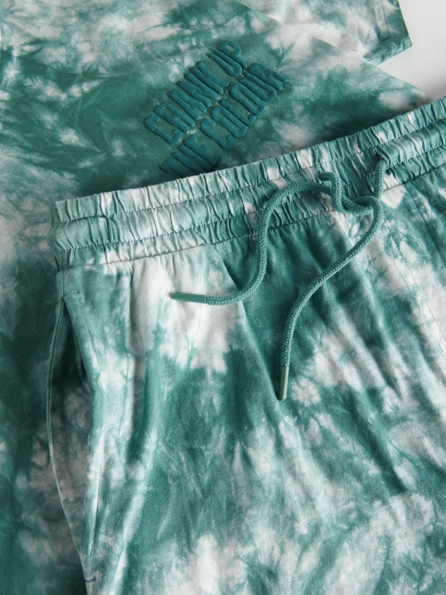 Tie dye two piece pyjama set - light green - RESERVED - 2
