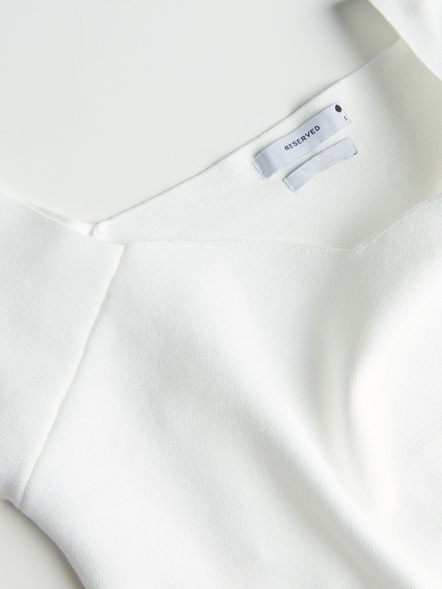 Jersey crop top - cream - RESERVED - 4