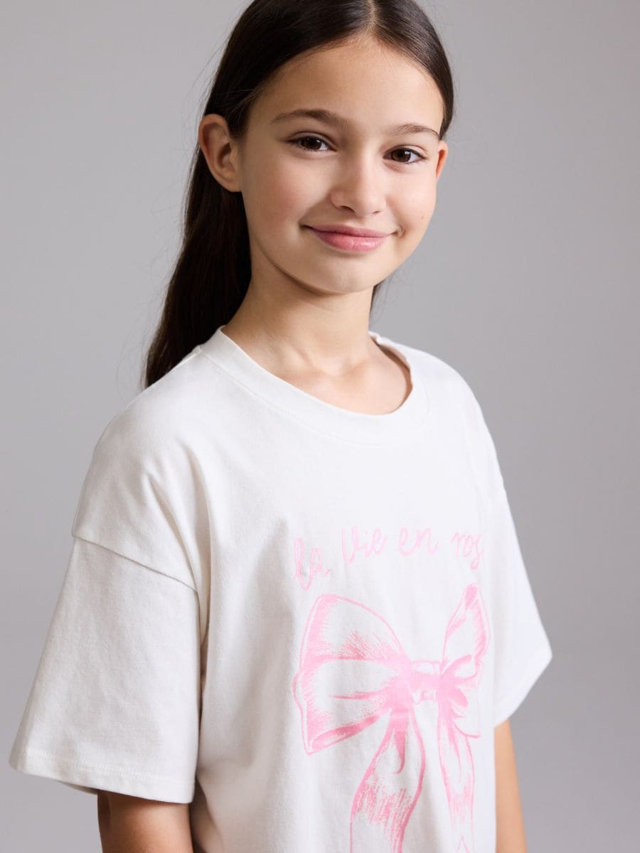 T-shirt with print - cream - RESERVED - 3