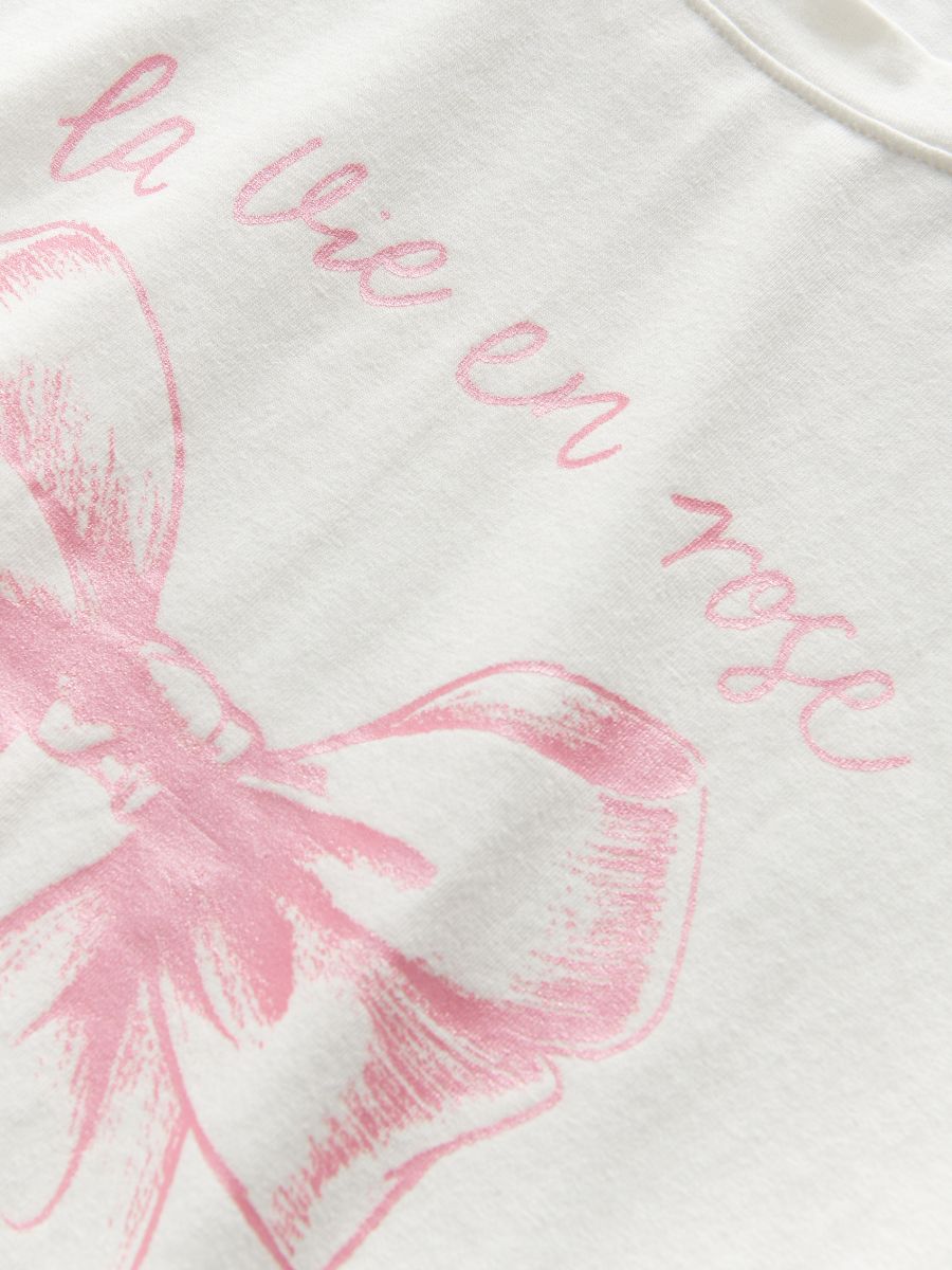 T-shirt with print - cream - RESERVED - 2