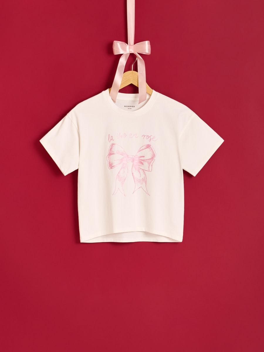 T-shirt with print - cream - RESERVED - 5