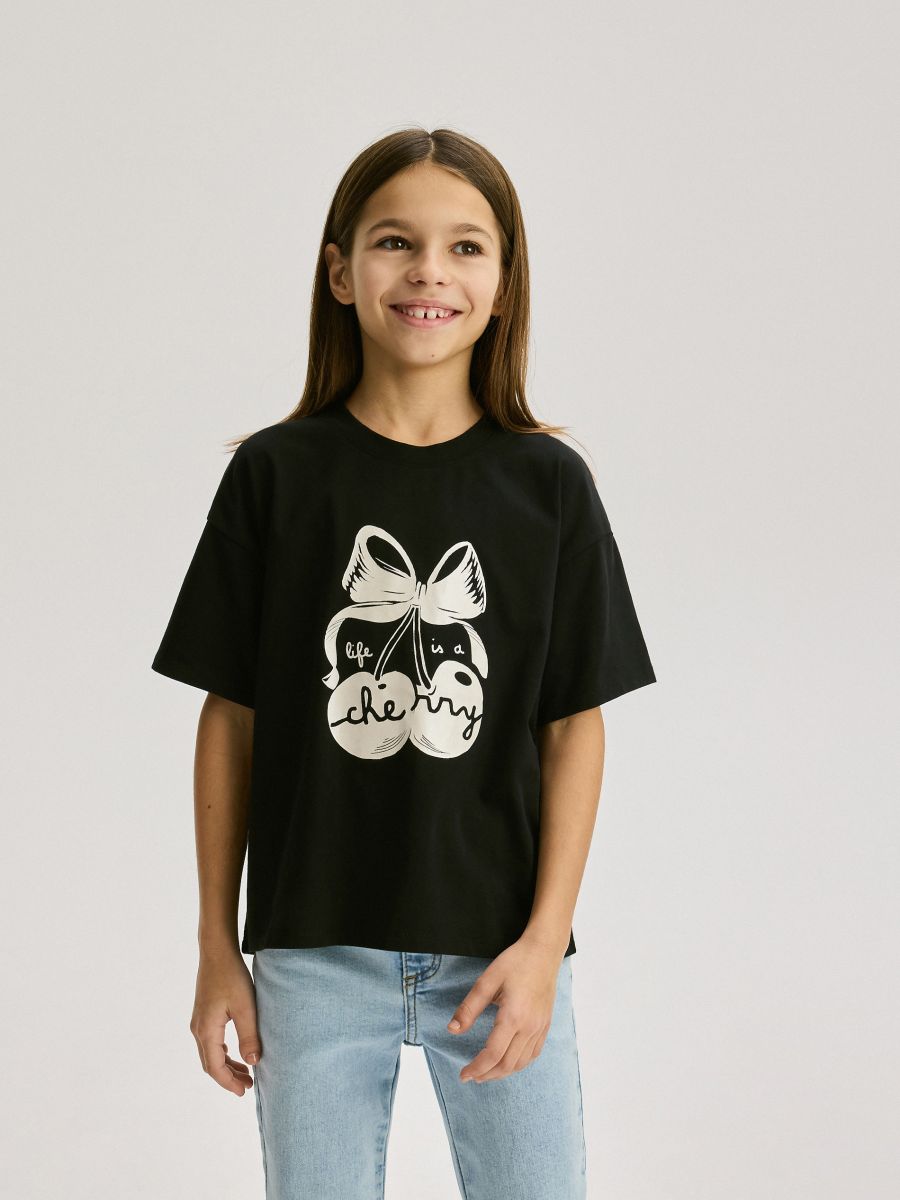 T-shirt with print - black - RESERVED - 3