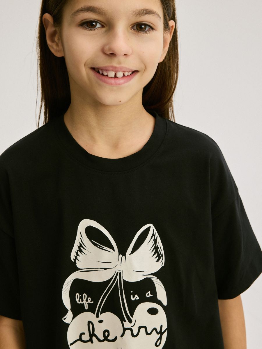 T-shirt with print - black - RESERVED - 4