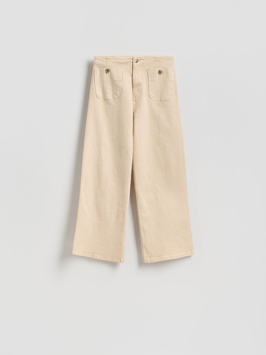 Culotte jeans - nude jeans - RESERVED