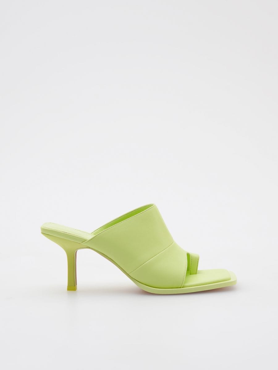 Heeled thongs Color lime - RESERVED - 7561S-72X