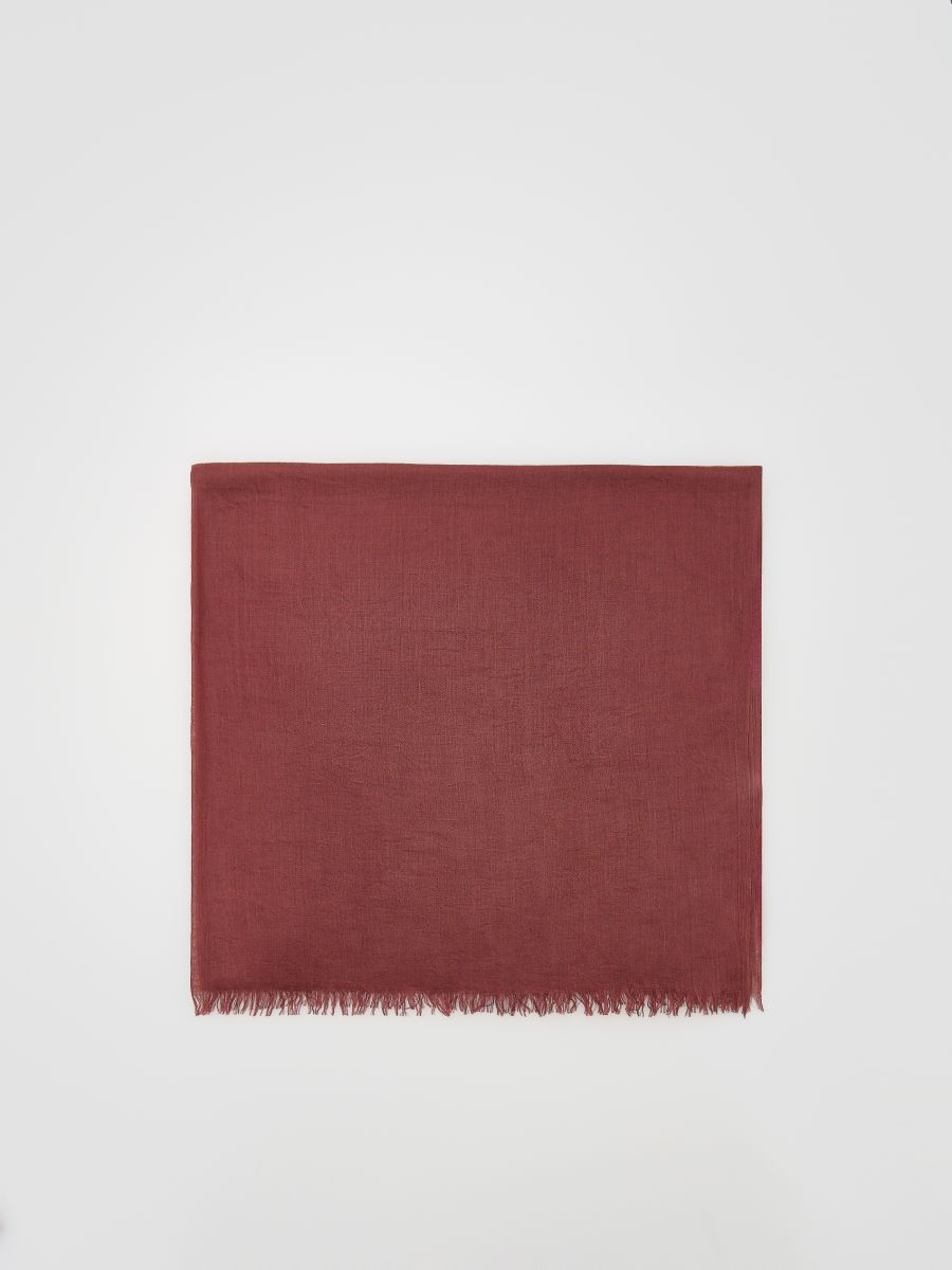 Plain scarf - maroon - RESERVED