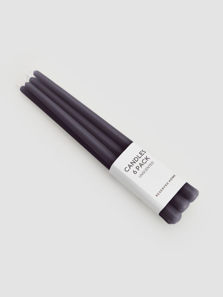 Conical candles 6 pack - black - RESERVED - 3
