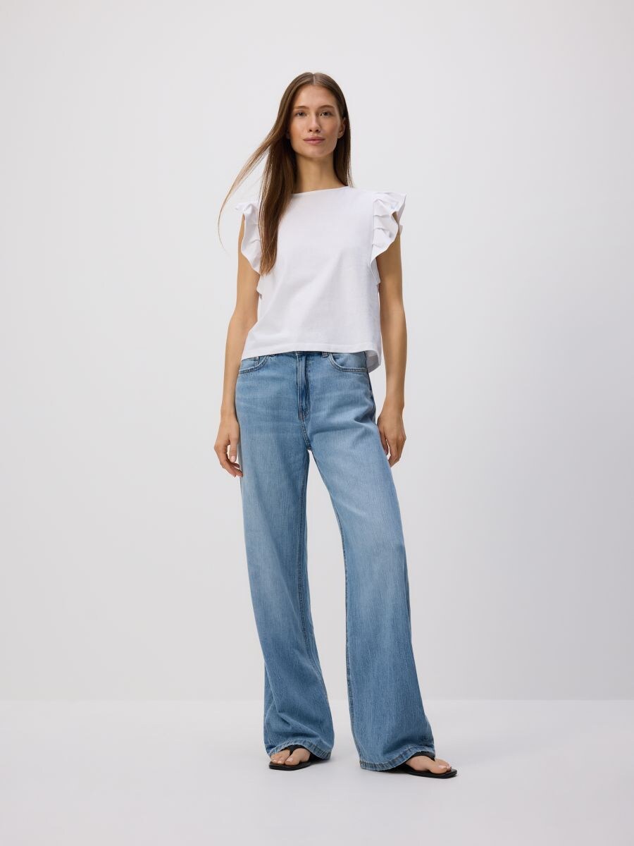 LADIES` JEANS TROUSERS - blue - RESERVED