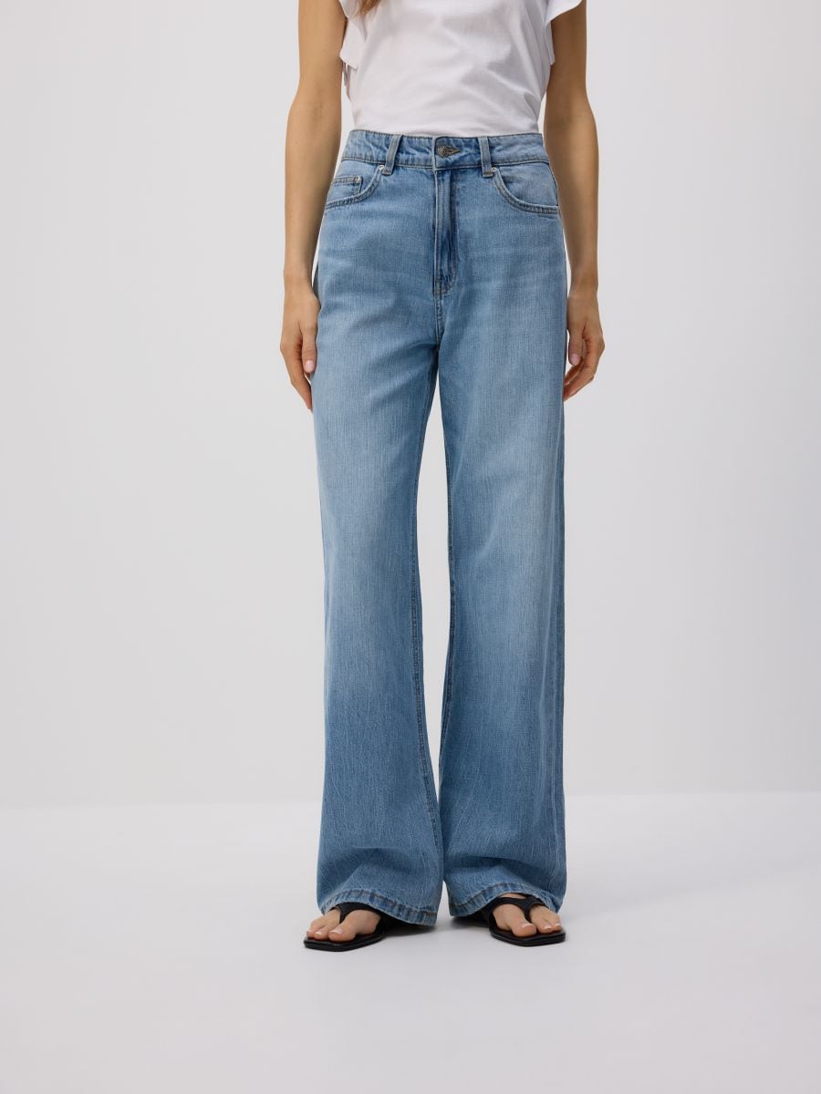 LADIES` JEANS TROUSERS - blue - RESERVED