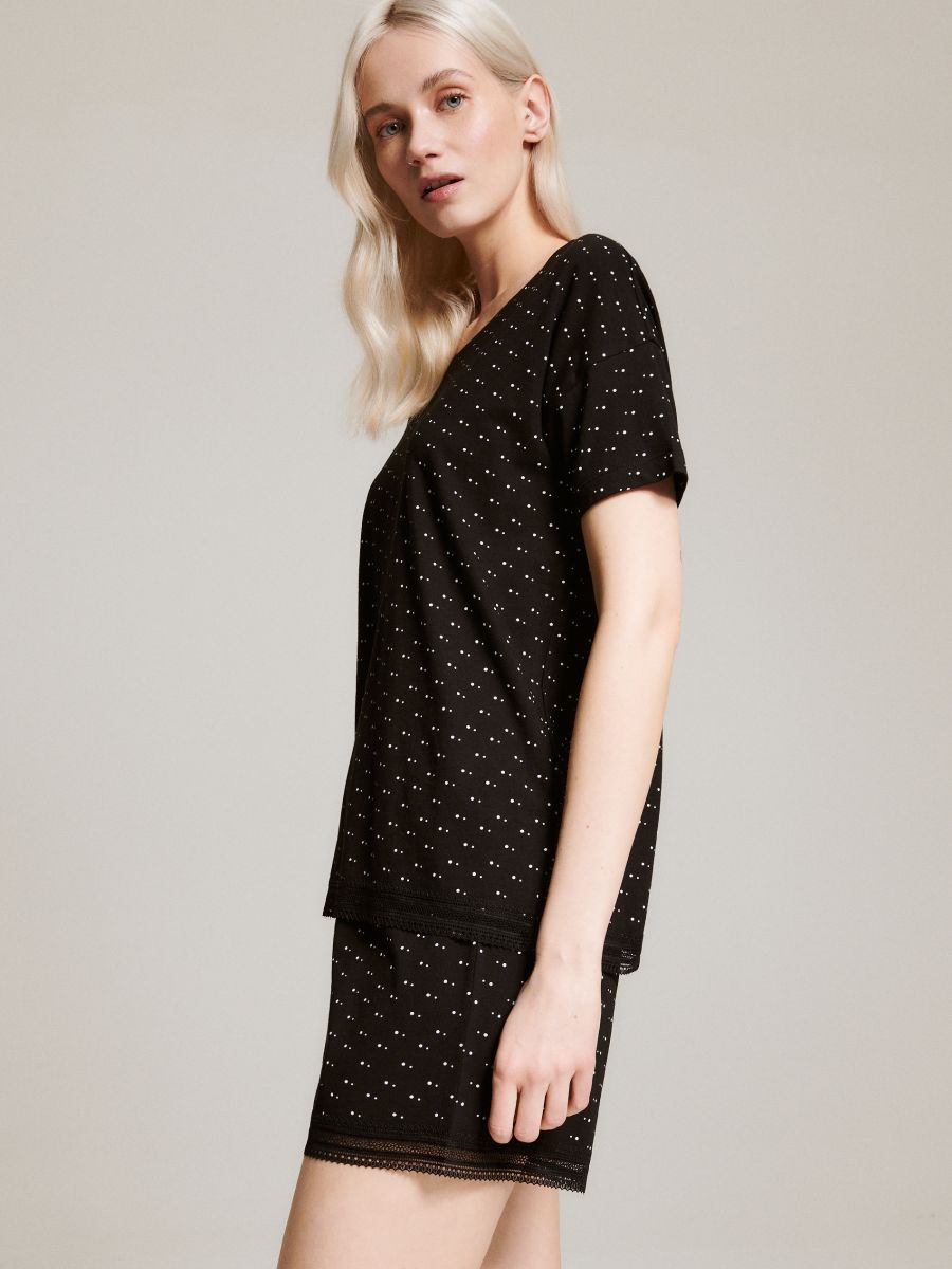 Two piece pyjama set - black - RESERVED - 2