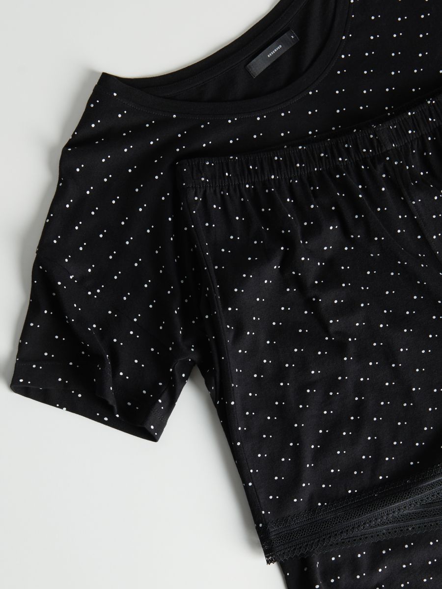 Two piece pyjama set - black - RESERVED - 6