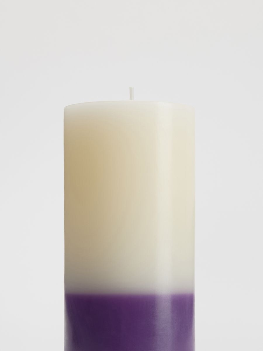 Ombré effect candle - violet - RESERVED - 3