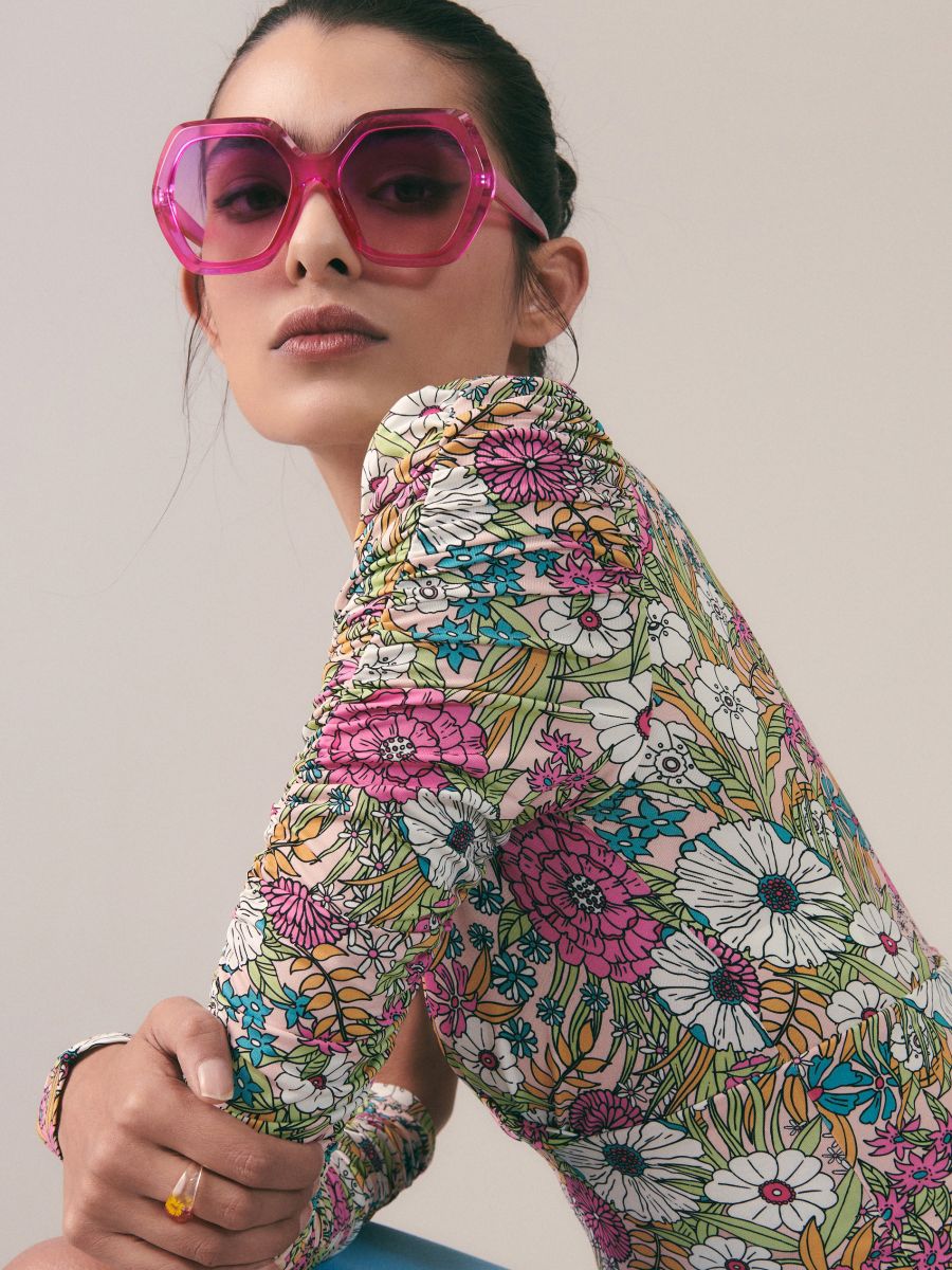 Patterned crop top - multicolor - RESERVED - 3