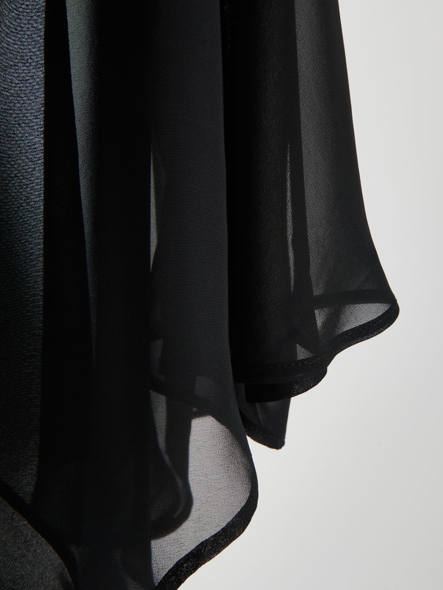 Jupe maxi translucide - Noir - RESERVED - 6