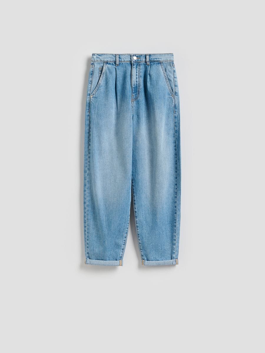 Barrel leg jeans - blue - RESERVED