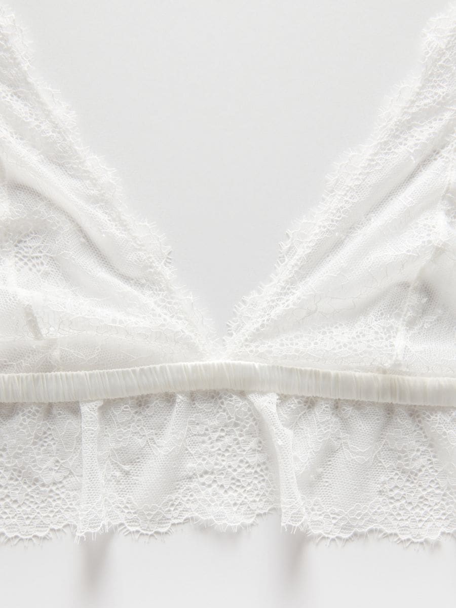 Soft lace bra COLOUR cream - RESERVED - 7645V-01X