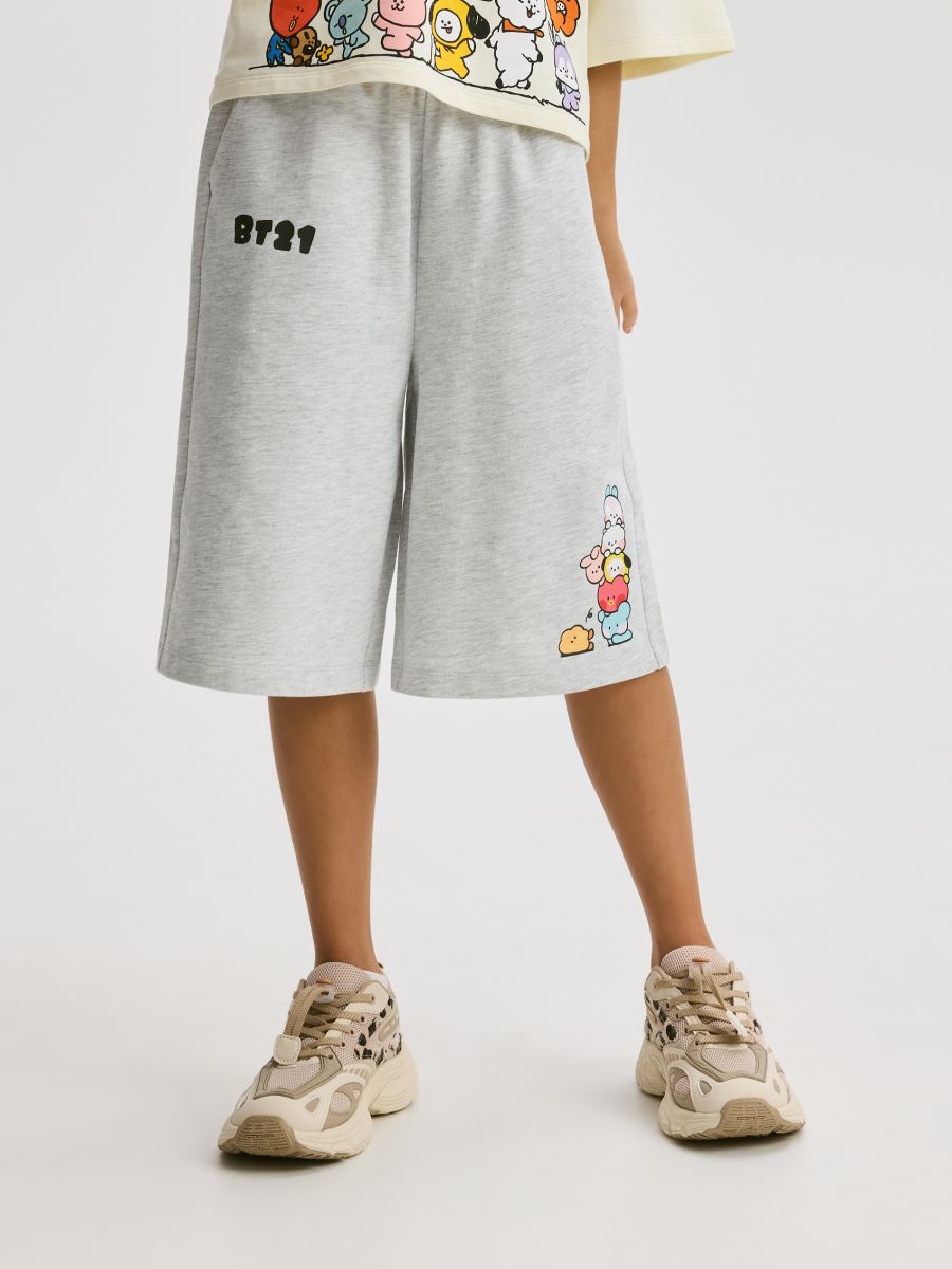 BT21 print shorts - light grey - RESERVED - 2