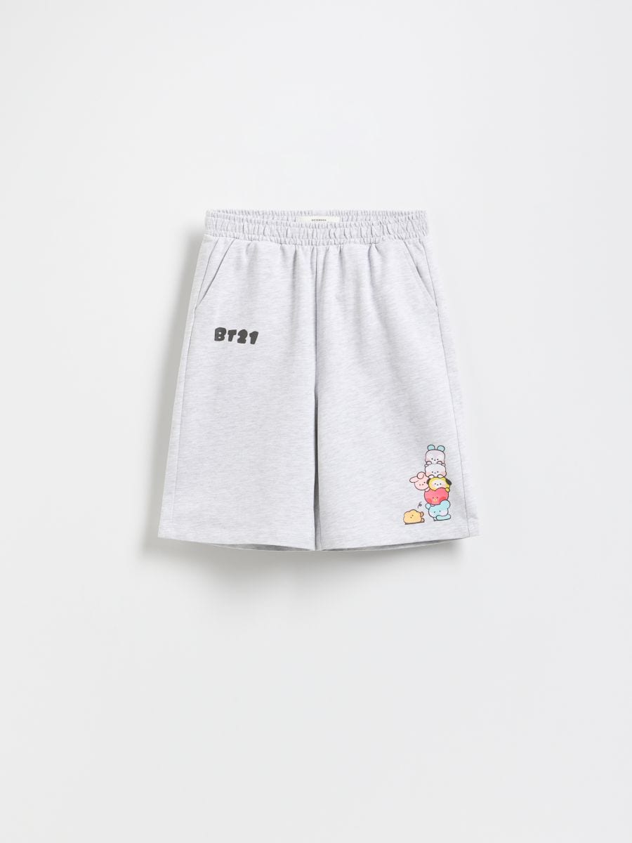BT21 print shorts - light grey - RESERVED - 4