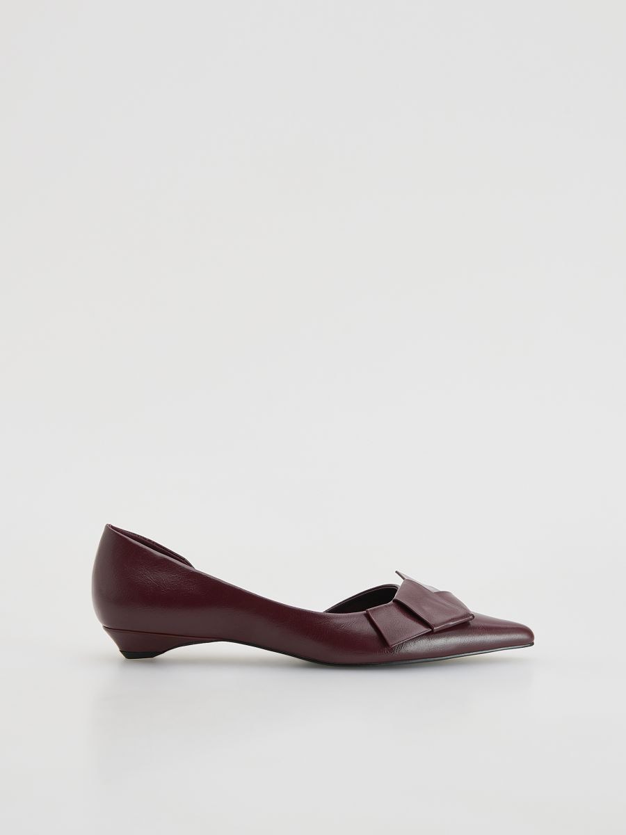 LADIES` BALLERINAS - mahogany - RESERVED