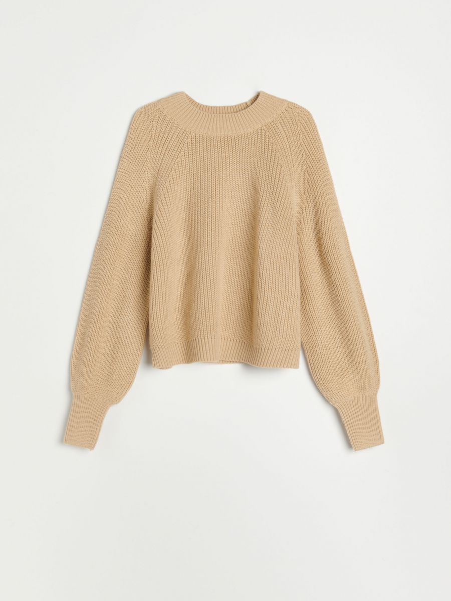 Soft knit sweater Color beige - RESERVED - 7659H-08X