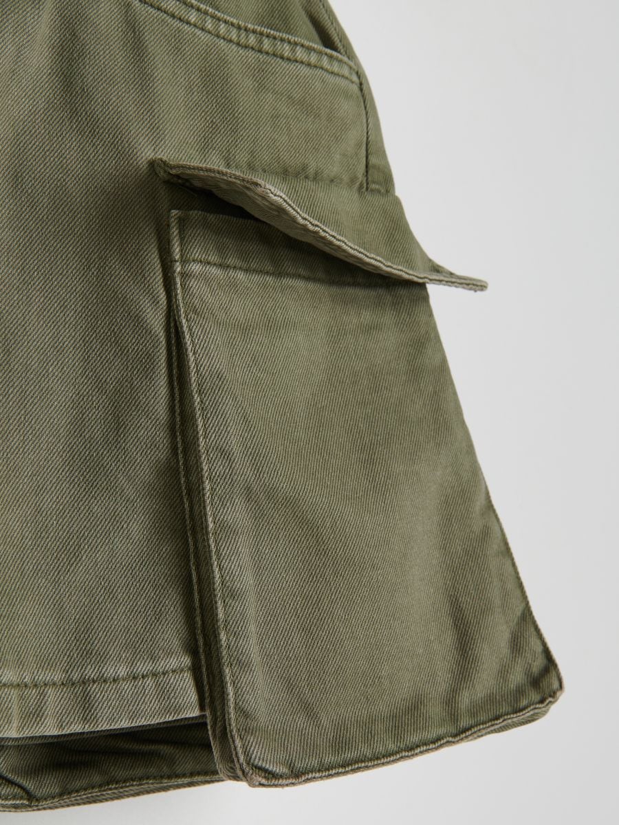 Skirt with cargo pockets - green - RESERVED - 7