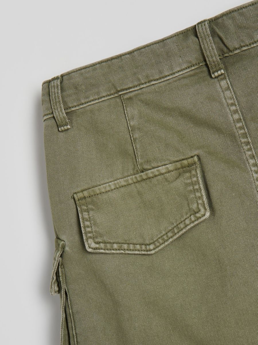 Skirt with cargo pockets - green - RESERVED - 6