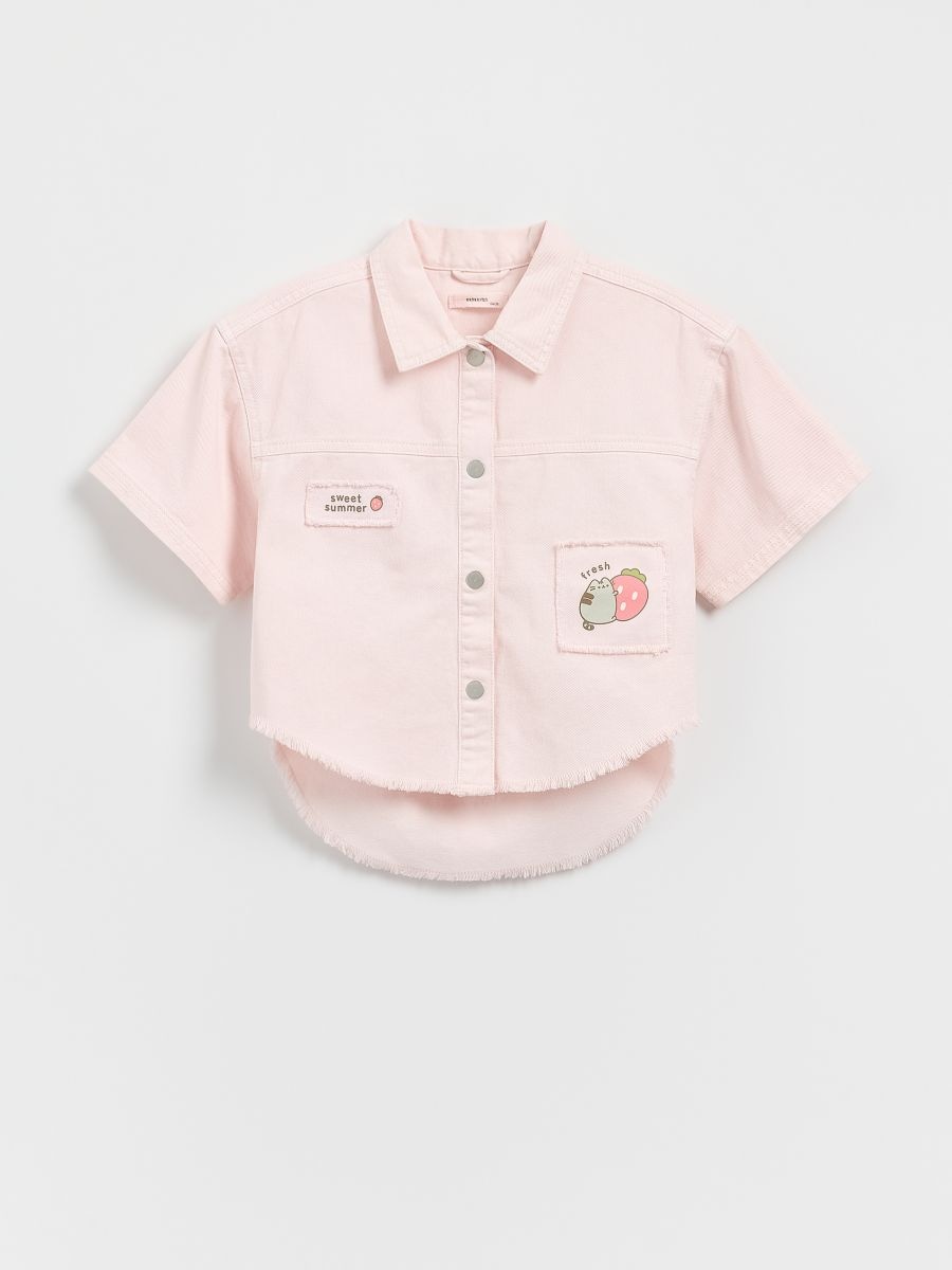 GIRLS` SHIRT - пастельний рожевий - RESERVED