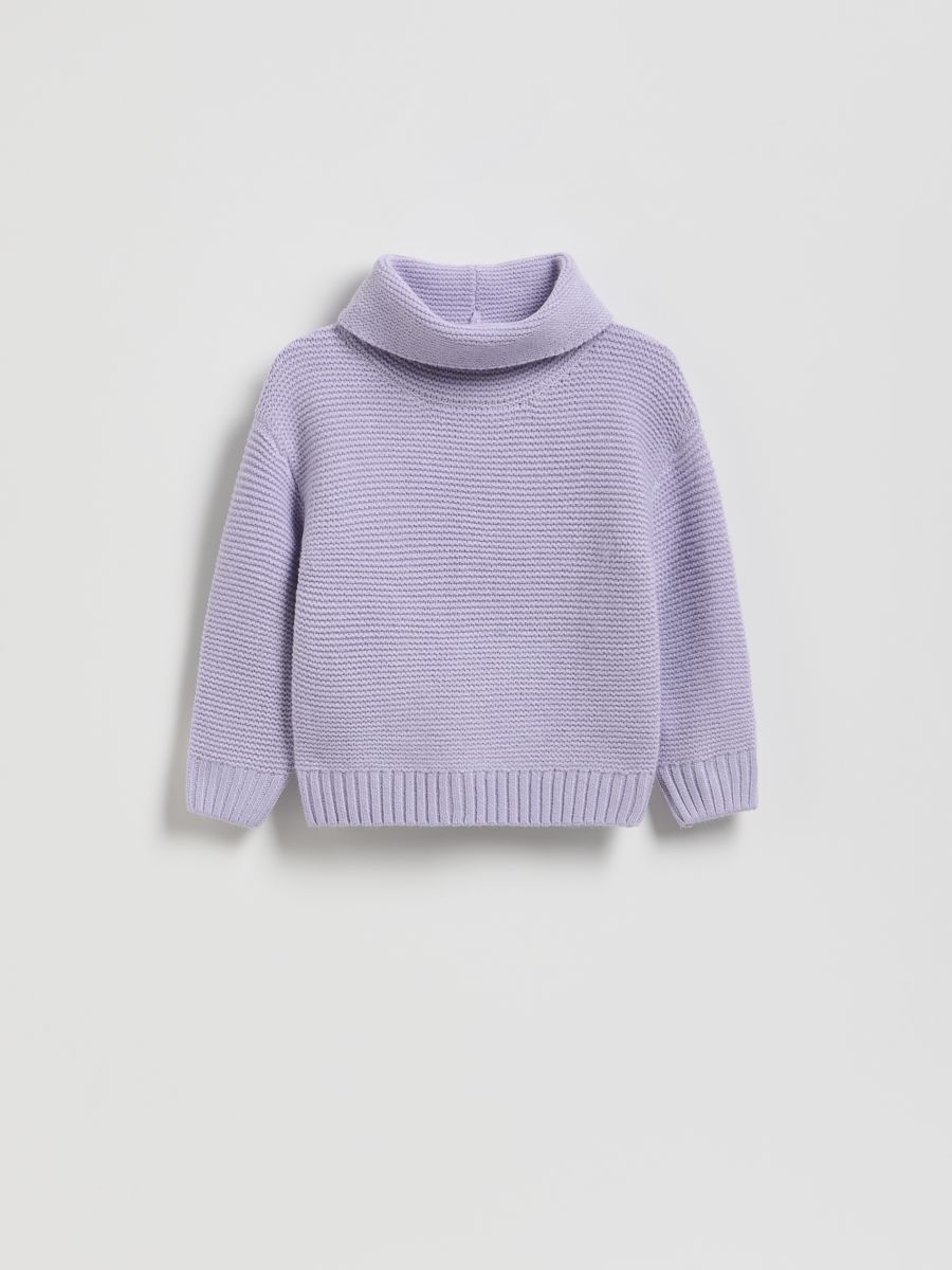 Loose turtle neck jumper - lavender - RESERVED
