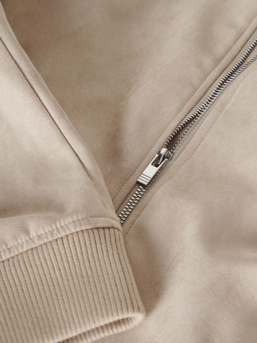 Vest with stand up collar - cream - RESERVED - 7