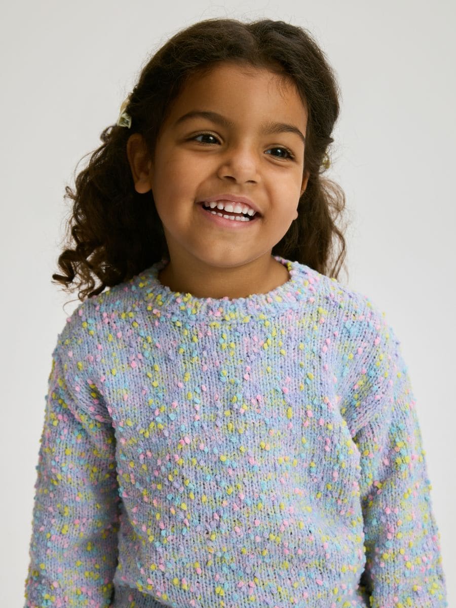 Pull à motif multicolore - lavande - RESERVED