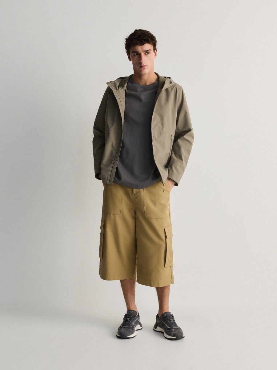 Plain hooded jacket - light green - RESERVED - 2
