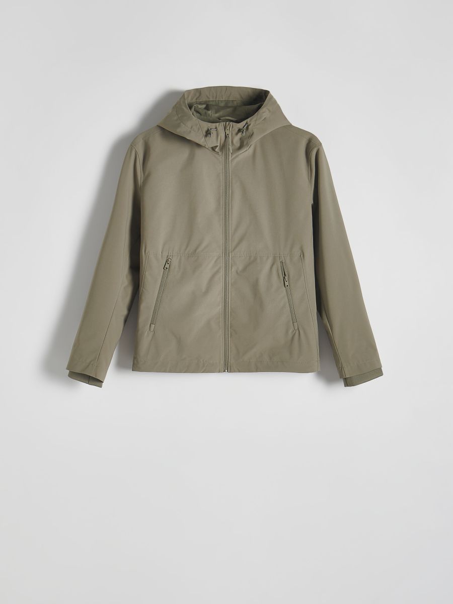Plain hooded jacket - light green - RESERVED - 4