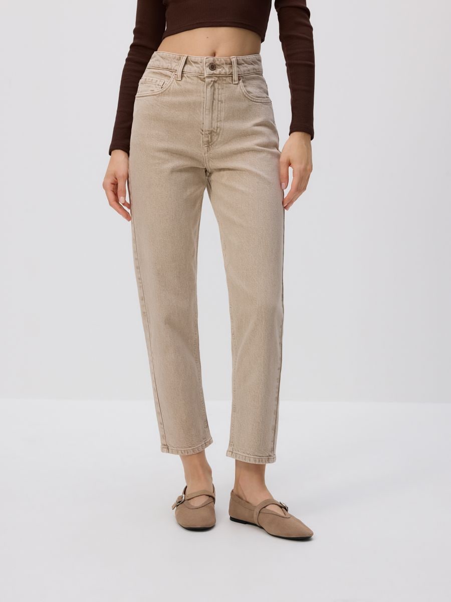 Mom fit jeans - wheat jeans - RESERVED