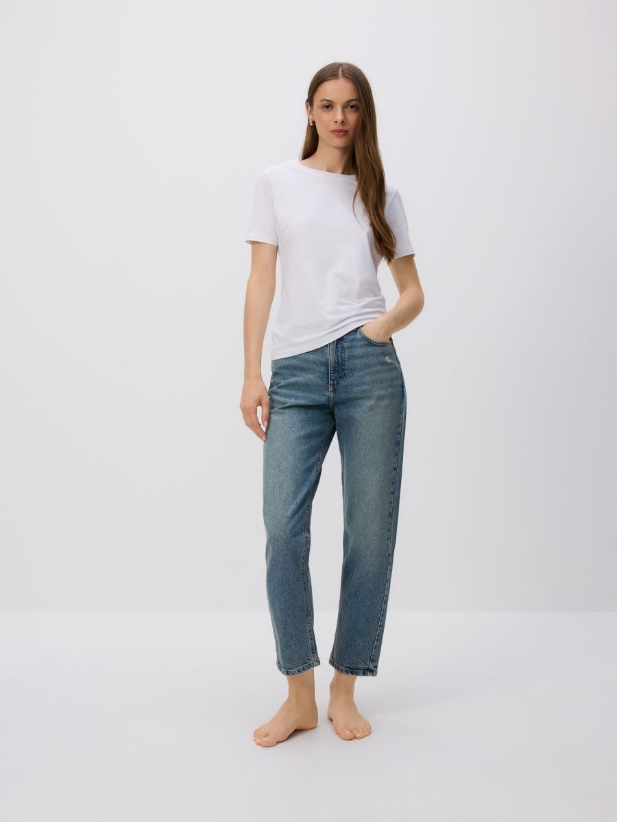 Mom fit jeans - blue jeans - RESERVED