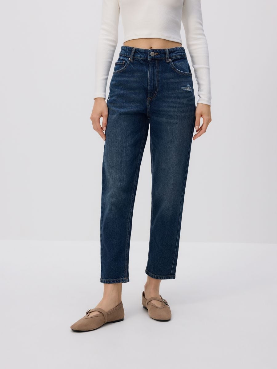Jeans im Mom-Fit - marineblau - RESERVED