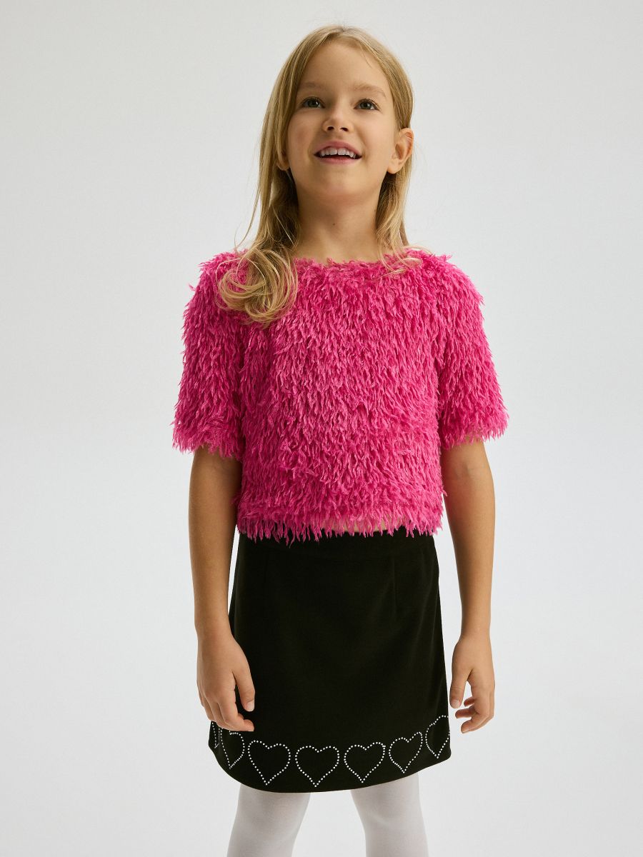 GIRLS` BLOUSE - pink - RESERVED