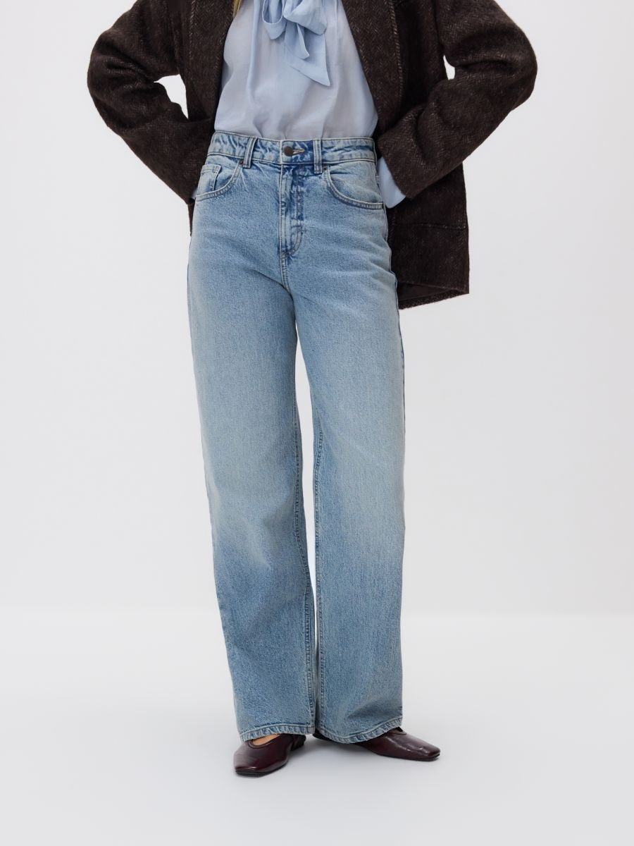 Jeans im Wide-leg-Fit - blau - RESERVED