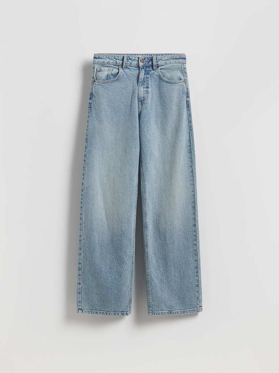 Blugi wide leg - albastru - RESERVED