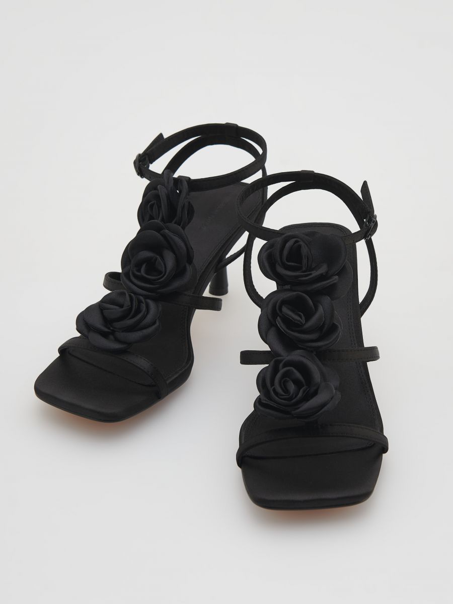 Sandali con tacco alto - nero - RESERVED - 3