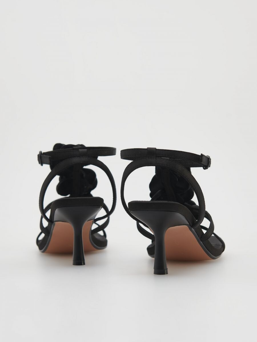 Sandali con tacco alto - nero - RESERVED - 4