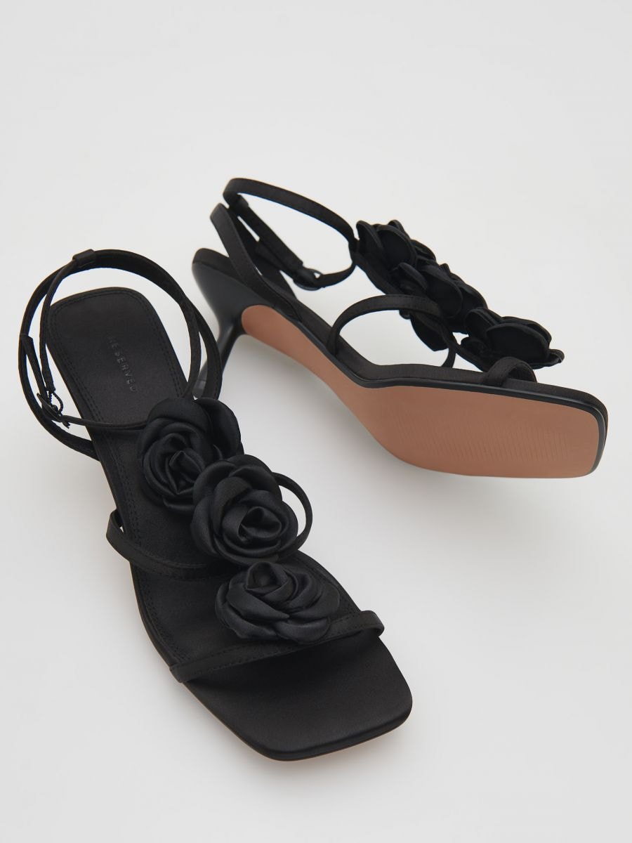 Sandali con tacco alto - nero - RESERVED - 6