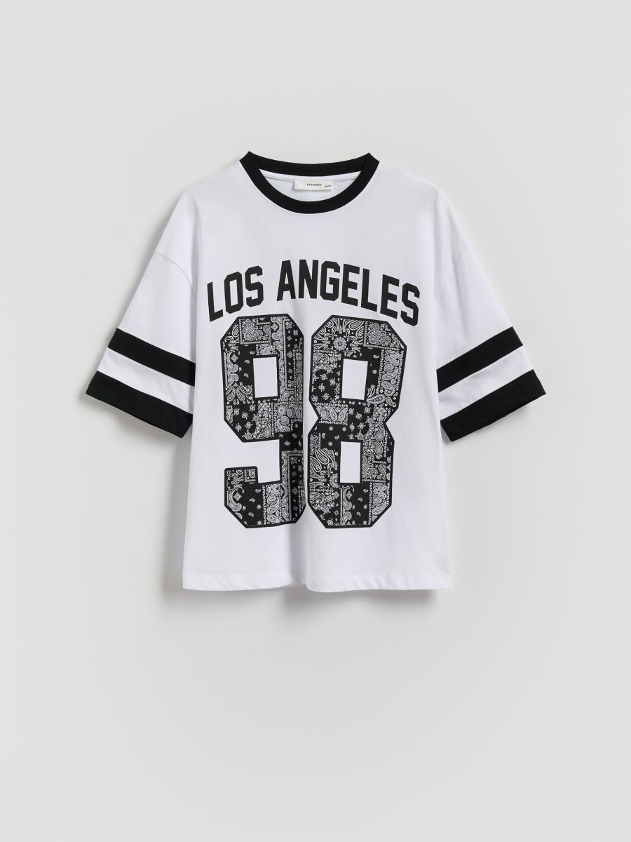 T-shirt with print - white - RESERVED
