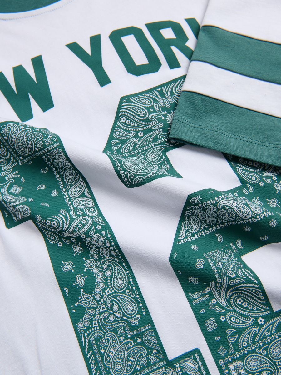 T-shirt with print - teal green - RESERVED - 2