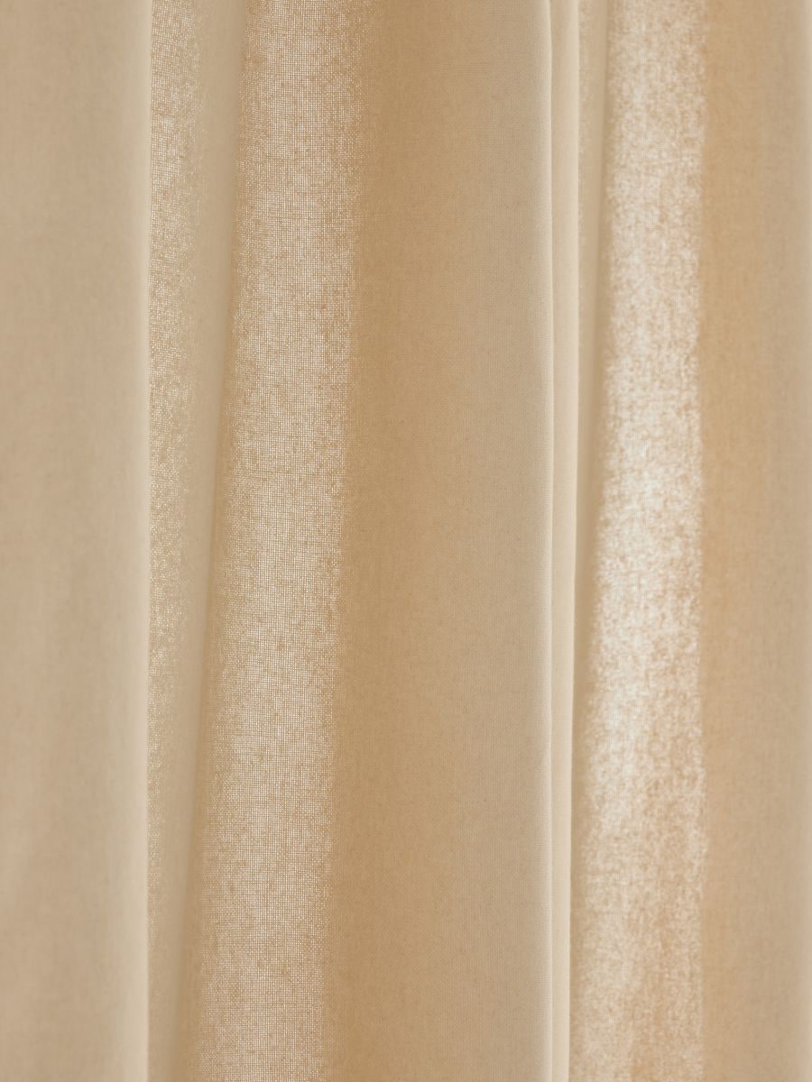 Pack de 2 cortinas de algodón - beige - RESERVED